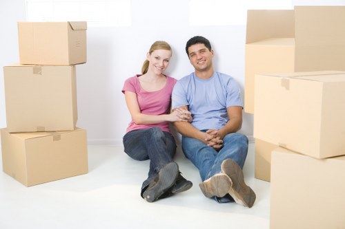 Removal van and moving boxes for Eastbedfont house moves