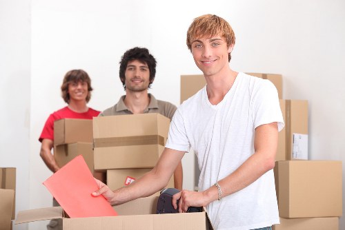 Loading furniture into a van for an Eastbedfont collection